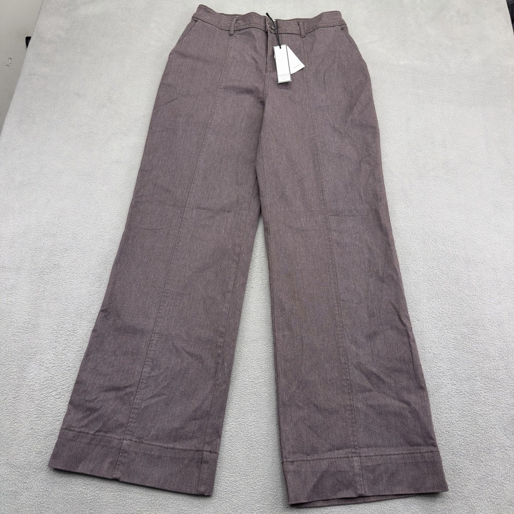 NWT Bagatelle Collection Wide Leg Jeans Size 6 Chocolate Brown High Waist 31" - Picture 2 of 13